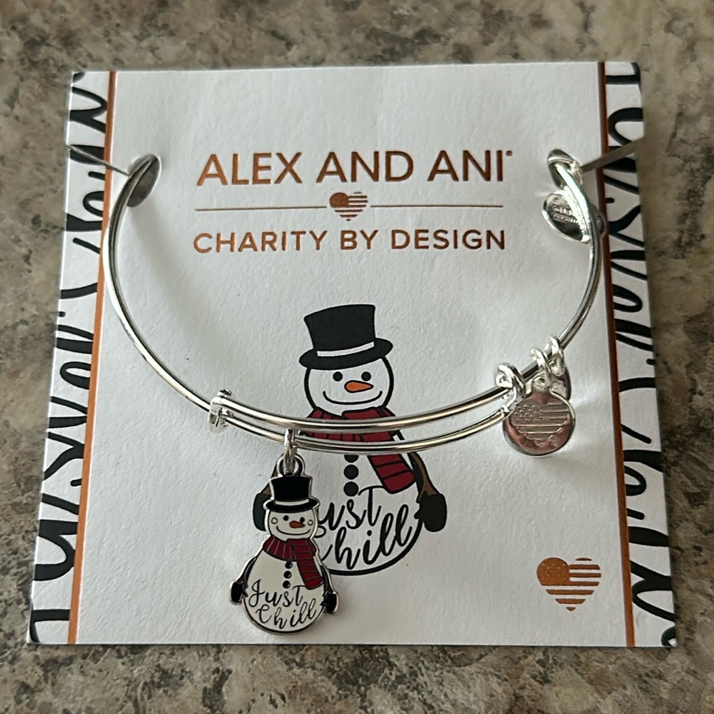 Alex and Ani snowman ☃️ bracelet